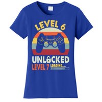 Level 6 Unlocked Level 7 Loading Vintage 6th Birthday Gaming Cool Gift Women's T-Shirt