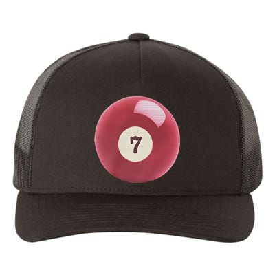 Lucky 7 Ball Graphic Baby Yupoong Adult 5-Panel Trucker Hat