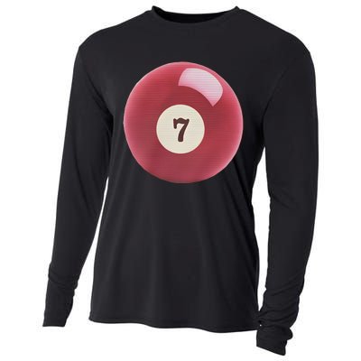 Lucky 7 Ball Graphic Baby Cooling Performance Long Sleeve Crew