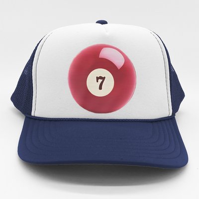 Lucky 7 Ball Graphic Baby Trucker Hat