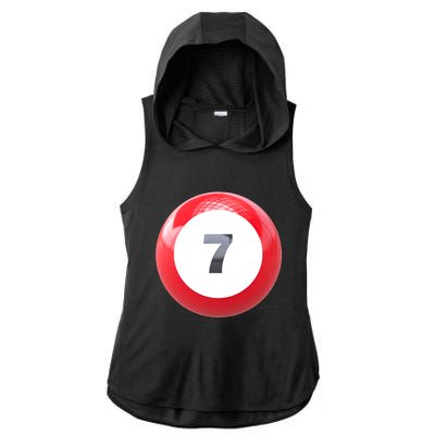 Lucky 7 Ball Ladies PosiCharge Tri-Blend Wicking Draft Hoodie Tank