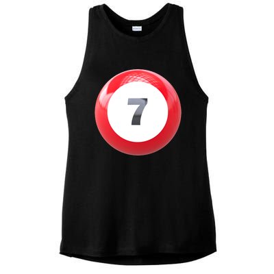 Lucky 7 Ball Ladies PosiCharge Tri-Blend Wicking Tank