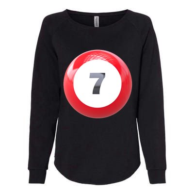 Lucky 7 Ball Womens California Wash Sweatshirt