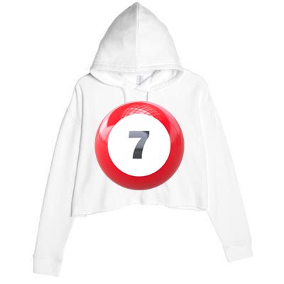 Lucky 7 Ball Crop Fleece Hoodie