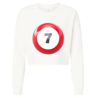 Lucky 7 Ball Cropped Pullover Crew