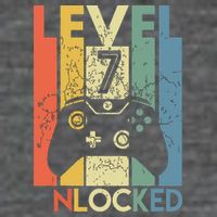 Level 7 Unlocked Funny Video Gamer 7th Birthday Gift Tank Top