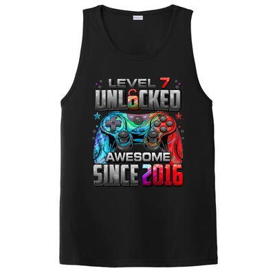 Level 7 Unlocked Awesome Since 2016 7th Birthday Gaming PosiCharge Competitor Tank