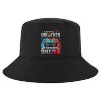 Level 7 Unlocked Awesome Since 2016 7th Birthday Gaming Cool Comfort Performance Bucket Hat