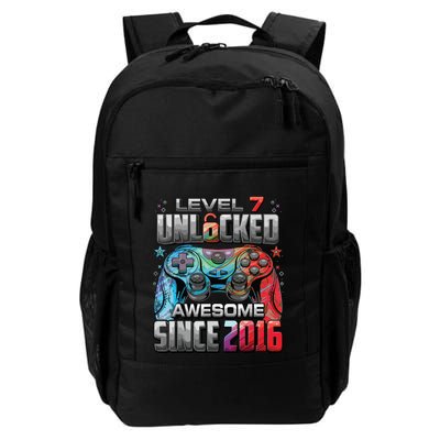 Level 7 Unlocked Awesome Since 2016 7th Birthday Gaming Backpack