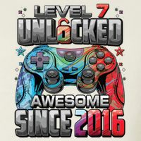 Level 7 Unlocked Awesome Since 2016 7th Birthday Gaming Visor