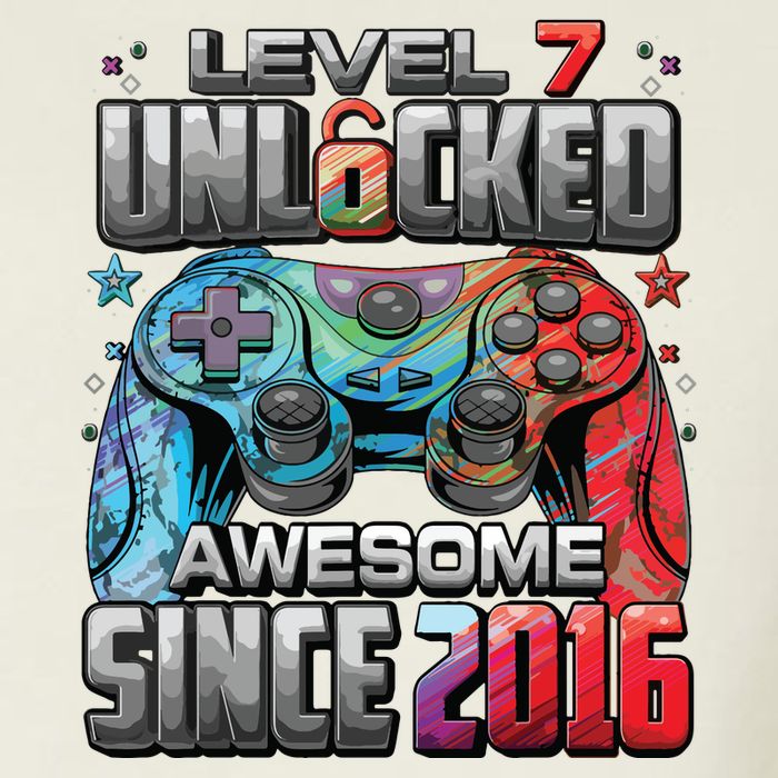 Level 7 Unlocked Awesome Since 2016 7th Birthday Gaming Visor