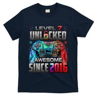 Level 7 Unlocked Awesome Since 2016 7th Birthday Gaming T-Shirt