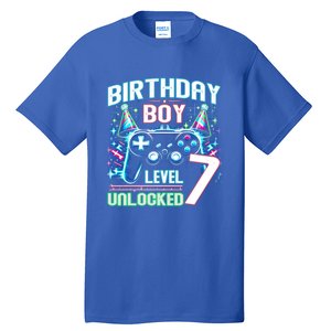 Level 7 Unlocked Birthday Gamer Video Game Party Gift Tall T-Shirt