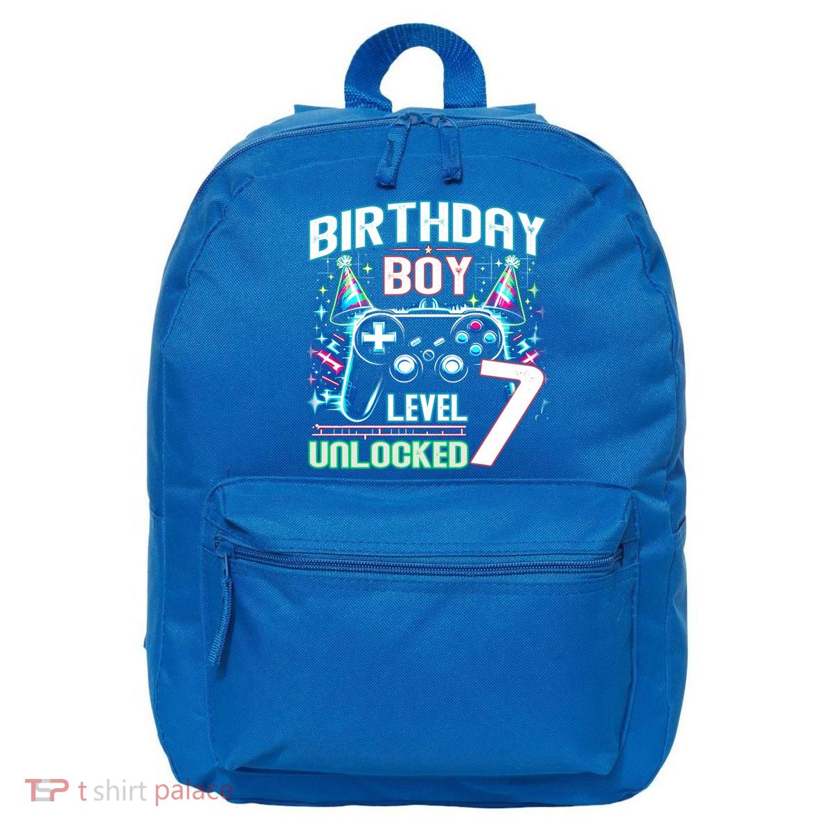Level 7 Unlocked Birthday Gamer Video Game Party Gift 16 in Basic Backpack