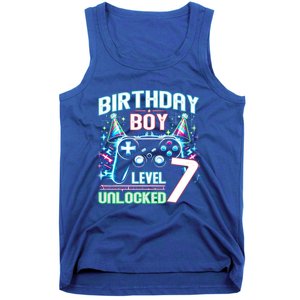 Level 7 Unlocked Birthday Gamer Video Game Party Gift Tank Top