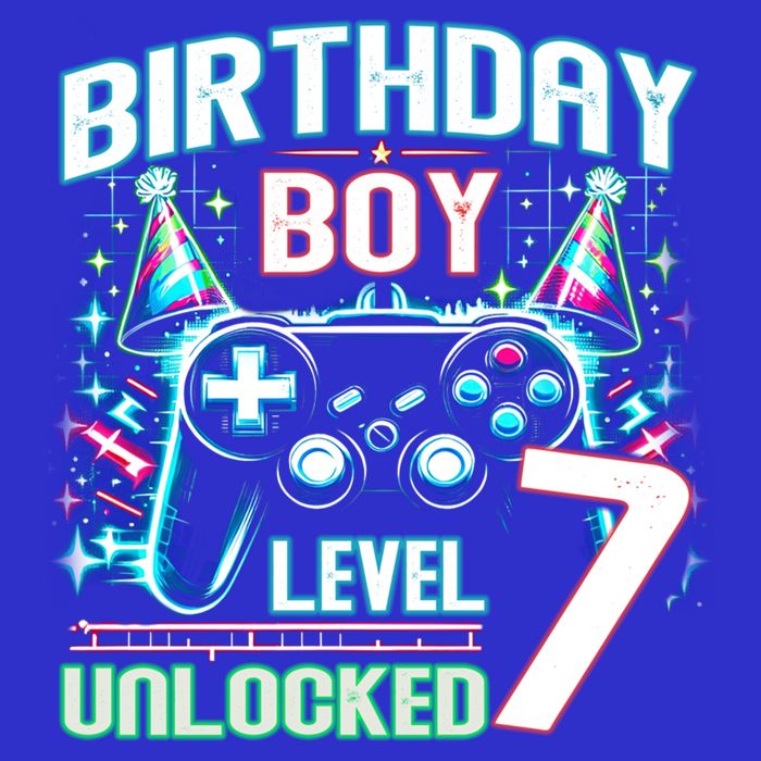 Level 7 Unlocked Birthday Gamer Video Game Party Gift Visor