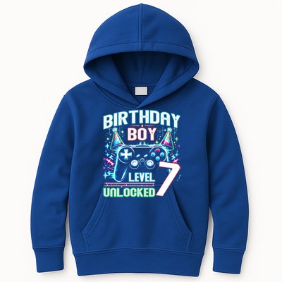 Level 7 Unlocked Birthday Gamer Video Game Party Gift Kids Hoodie