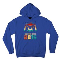 Level 7 Unlocked Awesome Since 2016 7th Birthday Gamer Gift Hoodie