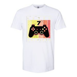 Level 7 Unlocked Funny Gamer 7th Birthday Retro Gaming Gift Softstyle CVC T-Shirt