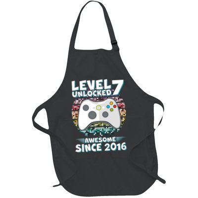 Level 7 Unlocked Awesome Since 2016 Gamer Birthday Apron