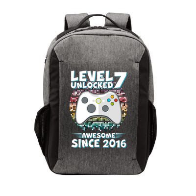 Level 7 Unlocked Awesome Since 2016 Gamer Birthday Vector Backpack