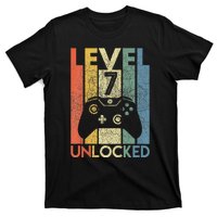 Level 7 Unlocked Video Gamer 7th Birthday T-Shirt