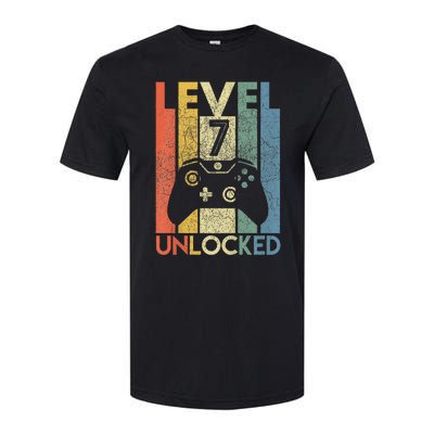 Level 7 Unlocked Video Gamer 7th Birthday Softstyle CVC T-Shirt