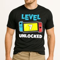 Level 7 unlocked Gamer 7th Birthday Gift Video Game lovers Cooling Performance Crew T-Shirt