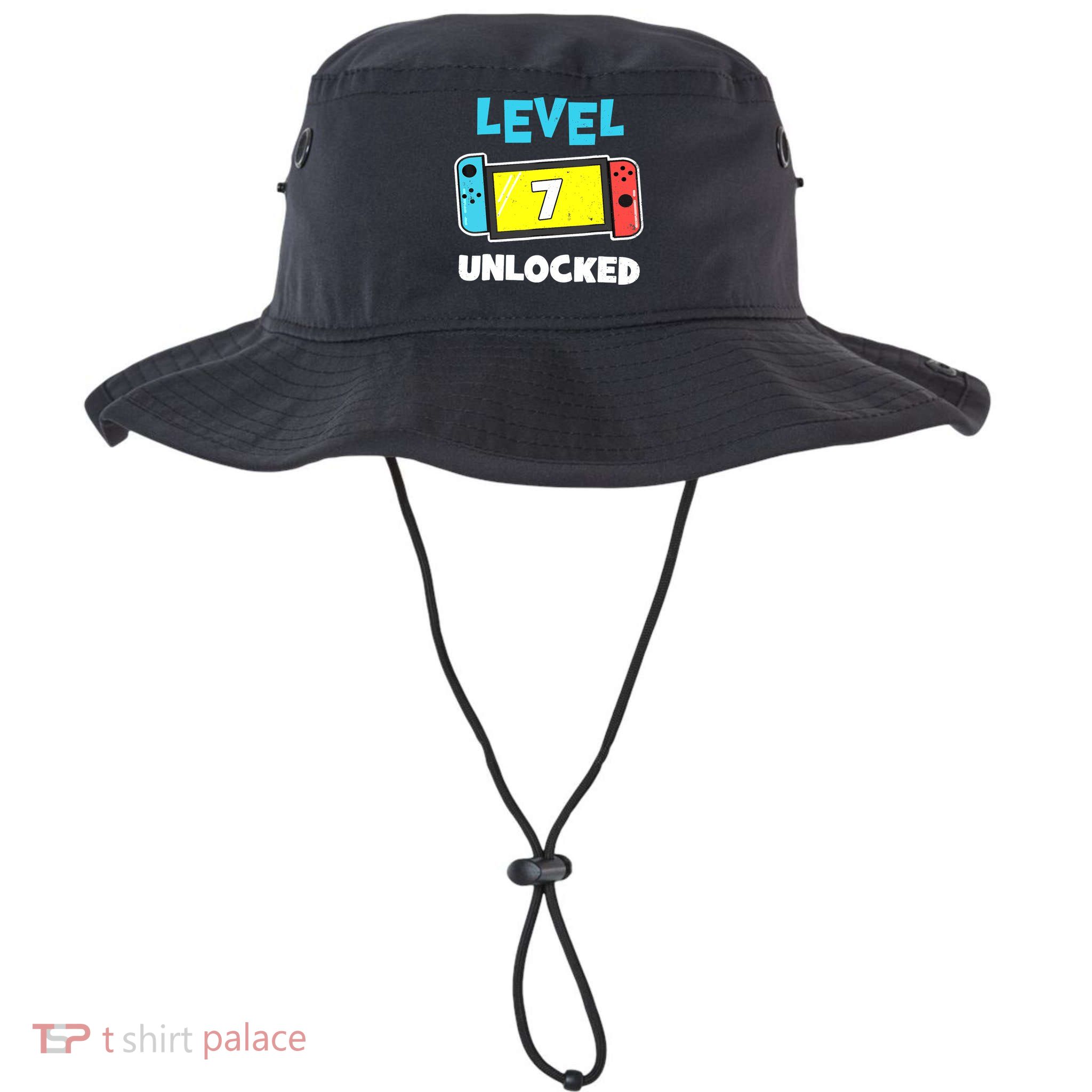 Level 7 unlocked Gamer 7th Birthday Gift Video Game lovers Bucket Hat