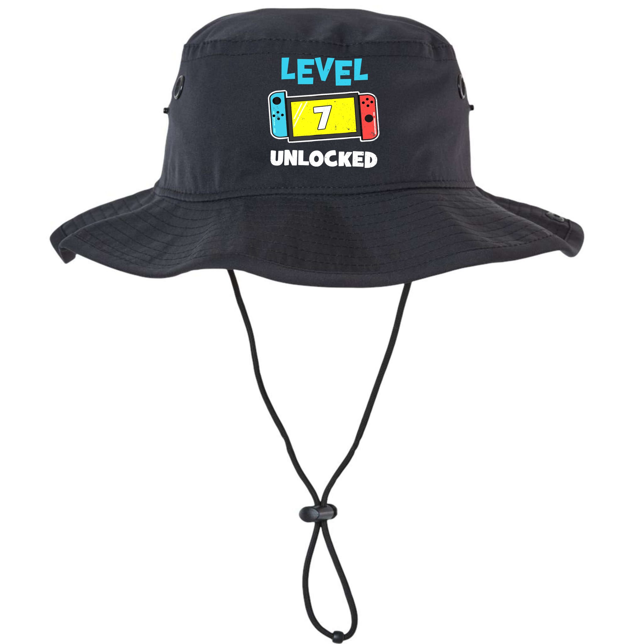 Level 7 unlocked Gamer 7th Birthday Gift Video Game lovers Bucket Hat