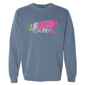 Lion 80s Colors 1980s Gift Garment-Dyed Sweatshirt