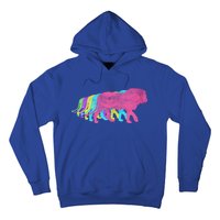 Lion 80s Colors 1980s Gift Hoodie