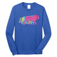 Lion 80s Colors 1980s Gift Long Sleeve Shirt