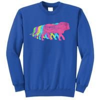 Lion 80s Colors 1980s Gift Sweatshirt