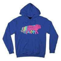 Lion 80s Colors 1980s Gift Tall Hoodie