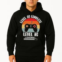Level 85 Complete Level 86 Loading Vintage Birthday Video Game Hoodie