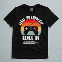 Level 85 Complete Level 86 Loading Vintage Birthday Video Game T-Shirt