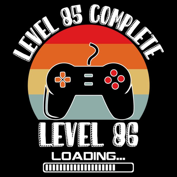 Level 85 Complete Level 86 Loading Vintage Birthday Video Game Backpack