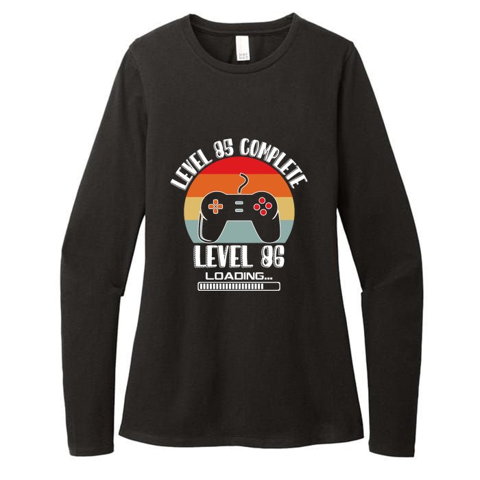 Level 85 Complete Level 86 Loading Vintage Birthday Video Game Womens CVC Long Sleeve Shirt