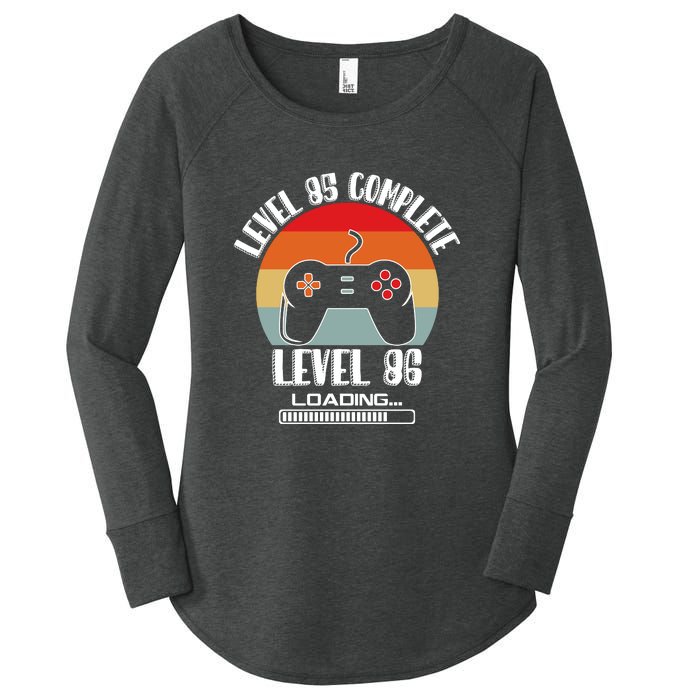 Level 85 Complete Level 86 Loading Vintage Birthday Video Game Women's Perfect Tri Tunic Long Sleeve Shirt