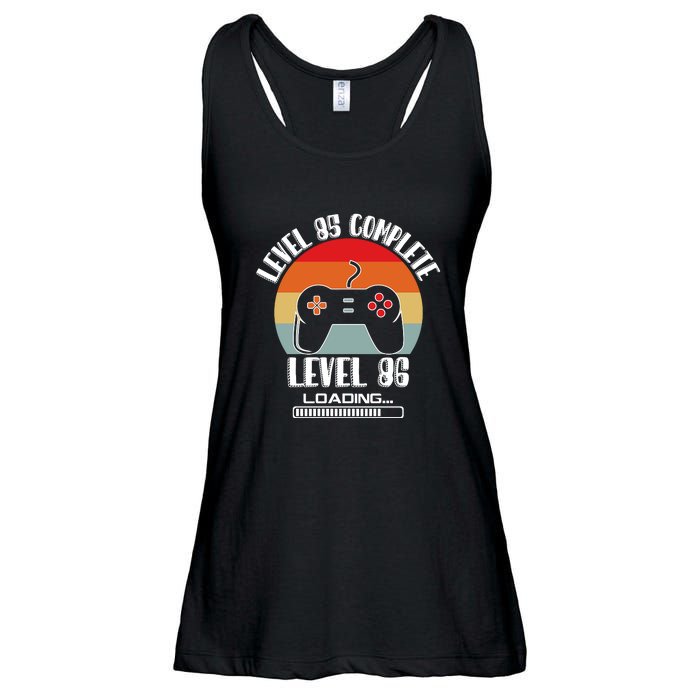 Level 85 Complete Level 86 Loading Vintage Birthday Video Game Ladies Essential Flowy Tank