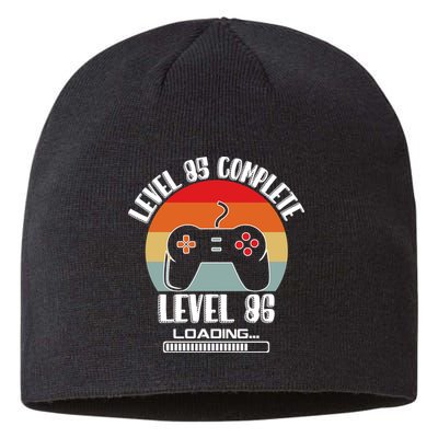 Level 85 Complete Level 86 Loading Vintage Birthday Video Game Sustainable Beanie