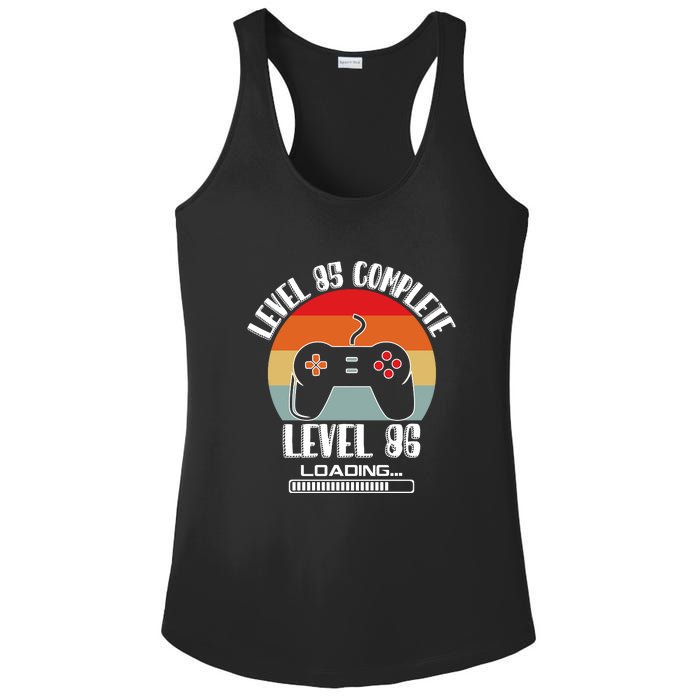 Level 85 Complete Level 86 Loading Vintage Birthday Video Game Ladies PosiCharge Competitor Racerback Tank