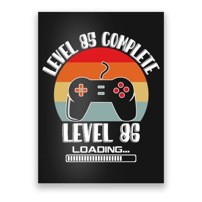 Level 85 Complete Level 86 Loading Vintage Birthday Video Game Poster