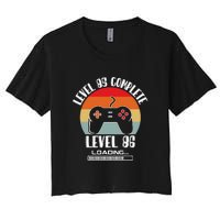 Level 85 Complete Level 86 Loading Vintage Birthday Video Game Women's Crop Top Tee