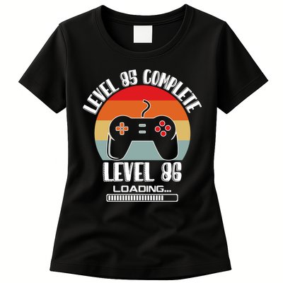 Level 85 Complete Level 86 Loading Vintage Birthday Video Game Womens T-Shirt