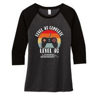 Level 85 Complete Level 86 Loading Vintage Birthday Video Game Women's Tri-Blend 3/4-Sleeve Raglan Shirt