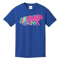 Lion 80s Colors 1980s Cute Gift Kids T-Shirt