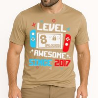 Level 8 Unlocked Awesome Since 2017 8th Birthday Cooling Performance Crew T-Shirt