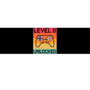 Level 8 Unlocked Video Gamer 8th Birthday Gaming Gift Bumper Sticker